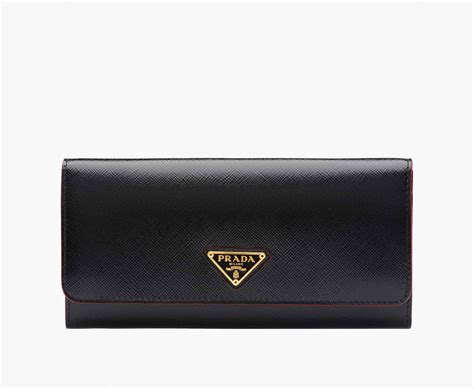 prada old leather wallet|prada wallet price list.